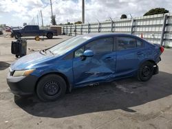 Carros salvage a la venta en subasta: 2012 Honda Civic LX