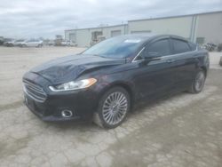 Salvage cars for sale at Kansas City, KS auction: 2016 Ford Fusion Titanium