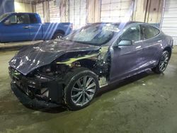 Salvage cars for sale at Woodhaven, MI auction: 2020 Tesla Model S