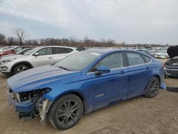 Salvage cars for sale at Des Moines, IA auction: 2018 Ford Fusion SE Hybrid