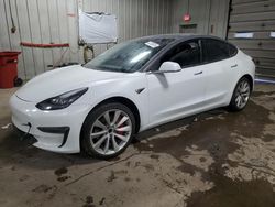 Salvage cars for sale at Franklin, WI auction: 2019 Tesla Model 3