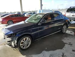 Salvage cars for sale at West Palm Beach, FL auction: 2017 Mercedes-Benz C 300 4matic