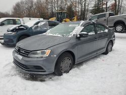 Salvage cars for sale at North Billerica, MA auction: 2016 Volkswagen Jetta S