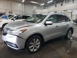 Acura salvage cars for sale: 2015 Acura MDX Advance