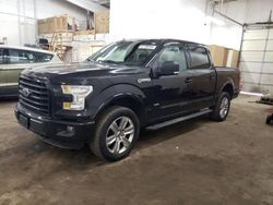 Salvage cars for sale at Ham Lake, MN auction: 2015 Ford F150 Supercrew