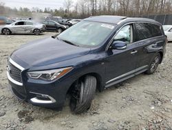 Salvage cars for sale at Waldorf, MD auction: 2020 Infiniti QX60 Luxe