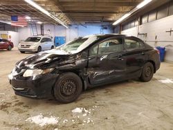 Salvage cars for sale at Wheeling, IL auction: 2013 Honda Civic LX