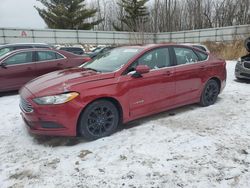 Vehiculos salvage en venta de Copart Davison, MI: 2017 Ford Fusion SE Hybrid