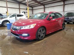 Salvage cars for sale at Pennsburg, PA auction: 2017 Honda Accord Sport