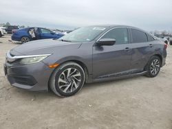 Salvage cars for sale at Houston, TX auction: 2016 Honda Civic EX