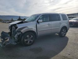 Salvage cars for sale at San Martin, CA auction: 2015 Honda Pilot EXL