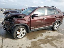 Salvage cars for sale at Grand Prairie, TX auction: 2012 KIA Sorento EX