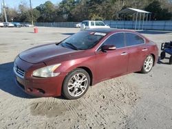 Salvage cars for sale at Savannah, GA auction: 2012 Nissan Maxima S