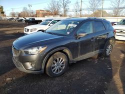 Salvage cars for sale at New Britain, CT auction: 2015 Mazda CX-5 Touring