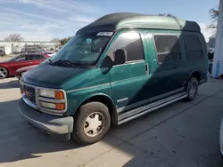 Salvage trucks for sale at Sacramento, CA auction: 1998 GMC Savana RV G1500