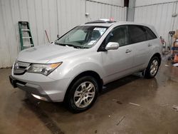 Salvage cars for sale at Franklin, WI auction: 2009 Acura MDX