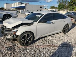 Salvage cars for sale at Opa Locka, FL auction: 2022 Honda Accord Sport SE