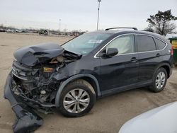 Salvage cars for sale at Woodhaven, MI auction: 2014 Honda CR-V EXL