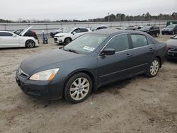 Salvage cars for sale at Fredericksburg, VA auction: 2007 Honda Accord SE