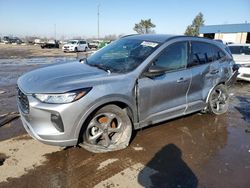 Salvage cars for sale at Woodhaven, MI auction: 2023 Ford Escape ST Line