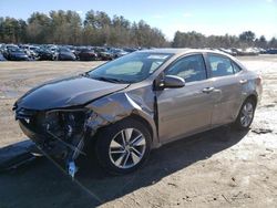 Salvage cars for sale at Mendon, MA auction: 2015 Toyota Corolla ECO