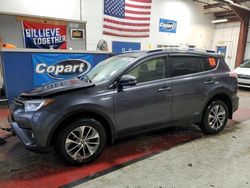 Salvage cars for sale from Copart Angola, NY: 2017 Toyota Rav4 HV LE