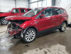 Salvage cars for sale at Ham Lake, MN auction: 2017 Ford Escape Titanium