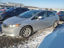 Salvage cars for sale at Earlington, KY auction: 2012 Honda Civic EX