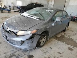 Salvage cars for sale at Kansas City, KS auction: 2012 Honda Civic LX