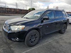 Toyota Highlander salvage cars for sale: 2008 Toyota Highlander Hybrid Limited