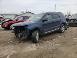 Salvage cars for sale at Pekin, IL auction: 2017 Ford Explorer XLT