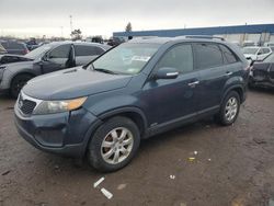 Salvage cars for sale at Woodhaven, MI auction: 2011 KIA Sorento Base