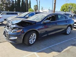 Salvage cars for sale at Van Nuys, CA auction: 2022 Chevrolet Malibu LT