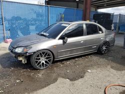 Honda salvage cars for sale: 2005 Honda Civic EX