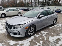 Salvage cars for sale at North Billerica, MA auction: 2017 Honda Civic LX