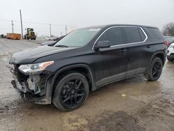 Salvage cars for sale at Oklahoma City, OK auction: 2021 Chevrolet Traverse LS