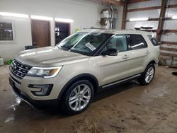 Salvage cars for sale at Pekin, IL auction: 2017 Ford Explorer XLT