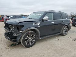 Salvage cars for sale at Houston, TX auction: 2019 Nissan Armada SV