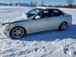 Salvage cars for sale at Montreal Est, QC auction: 2009 Mercedes-Benz C 350 4matic