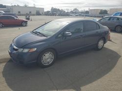 Salvage cars for sale at Martinez, CA auction: 2009 Honda Civic Hybrid