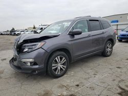 Honda Pilot ex salvage cars for sale: 2017 Honda Pilot EX