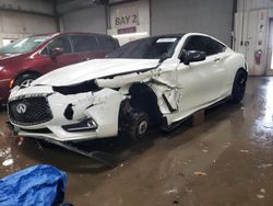 Salvage cars for sale at Elgin, IL auction: 2017 Infiniti Q60 Premium