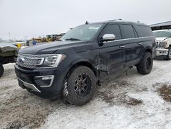 Salvage cars for sale at Brighton, CO auction: 2018 Ford Expedition Max Platinum