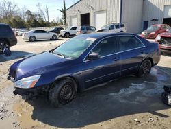 Salvage cars for sale at Savannah, GA auction: 2007 Honda Accord LX