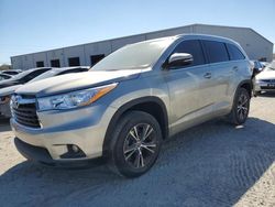 Salvage cars for sale at Jacksonville, FL auction: 2016 Toyota Highlander XLE