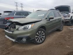 Salvage cars for sale at Elgin, IL auction: 2017 Subaru Outback 2.5I Limited