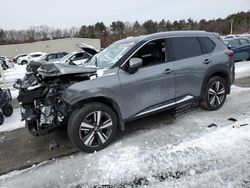 Salvage cars for sale at Exeter, RI auction: 2021 Nissan Rogue Platinum