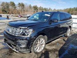 Salvage cars for sale at Exeter, RI auction: 2018 Ford Expedition Max Limited