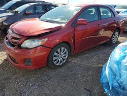 Toyota salvage cars for sale: 2012 Toyota Corolla Base