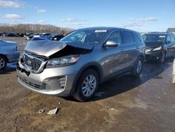 Salvage cars for sale at Assonet, MA auction: 2019 KIA Sorento L